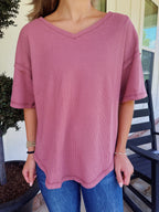 LAZY DAY TOP// PLUM