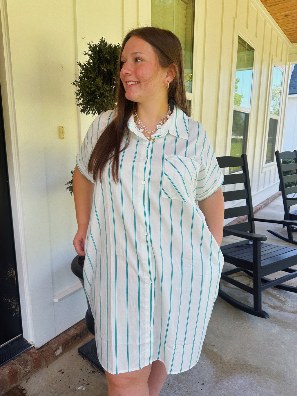 BEST DAY BUTTON DRESS