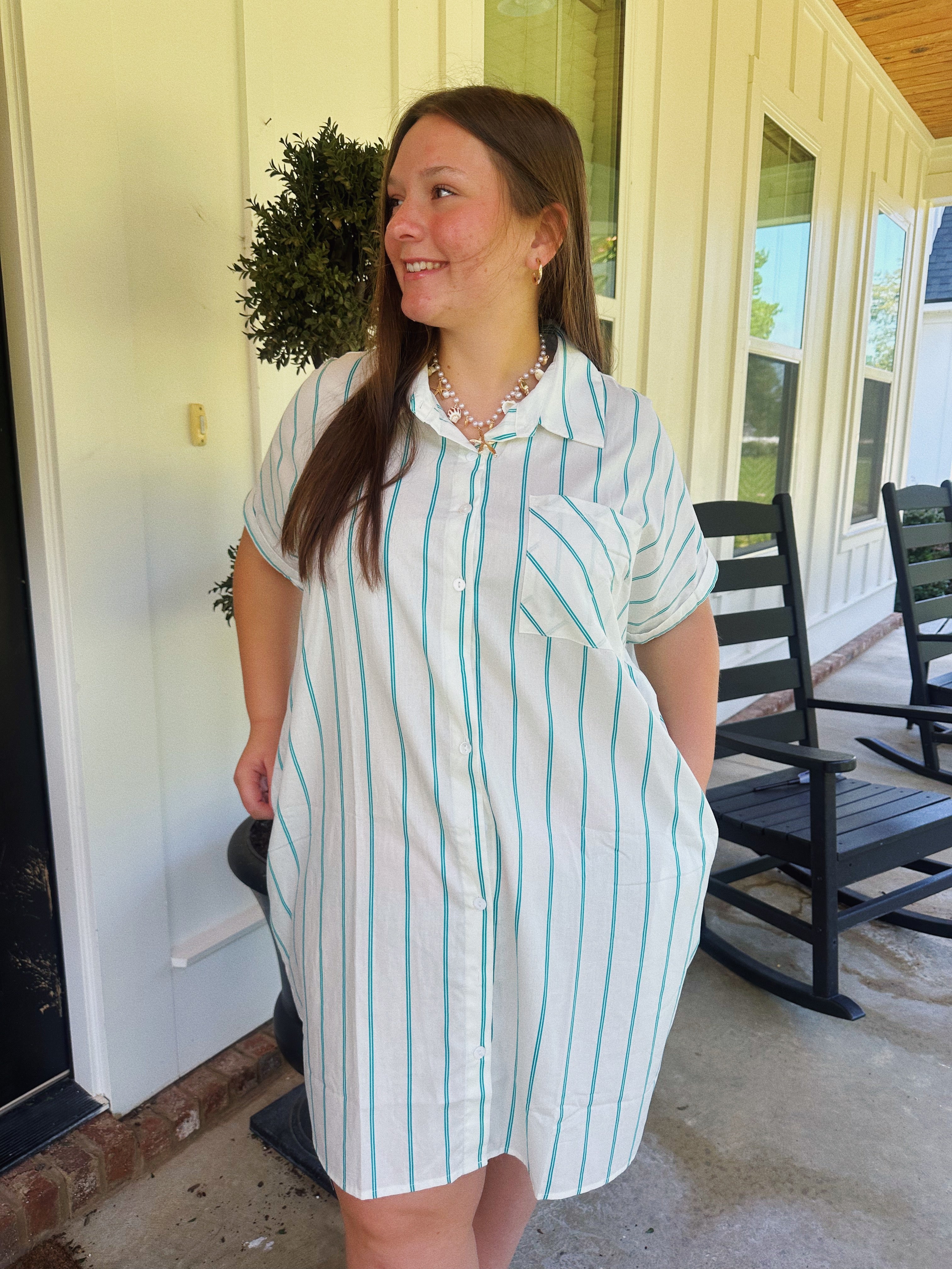 BEST DAY BUTTON DRESS