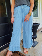 RUFFLE JEANS