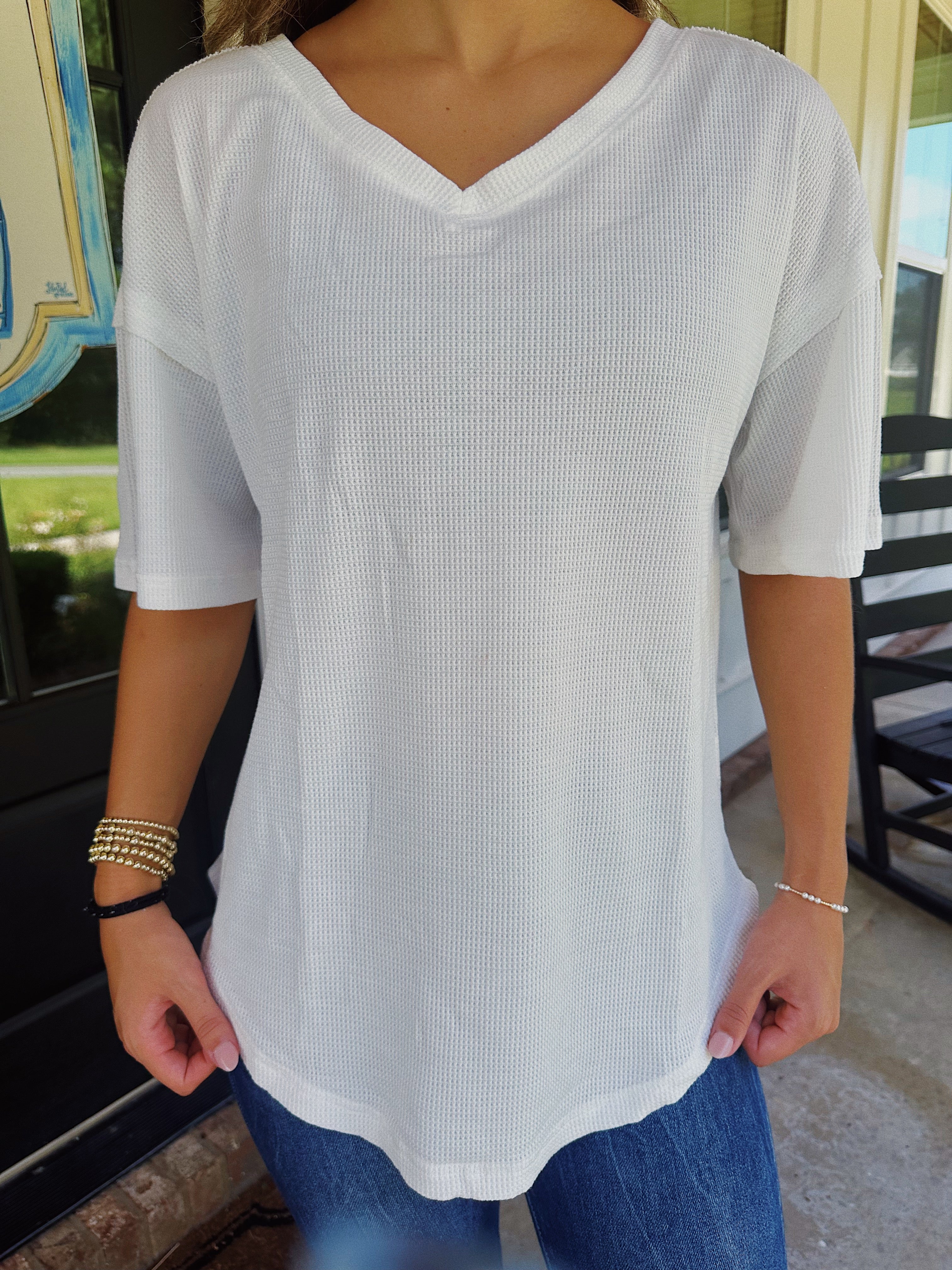 LAZY DAY TOP // WHITE