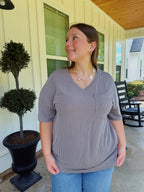 SUNDAY TOP // GREY