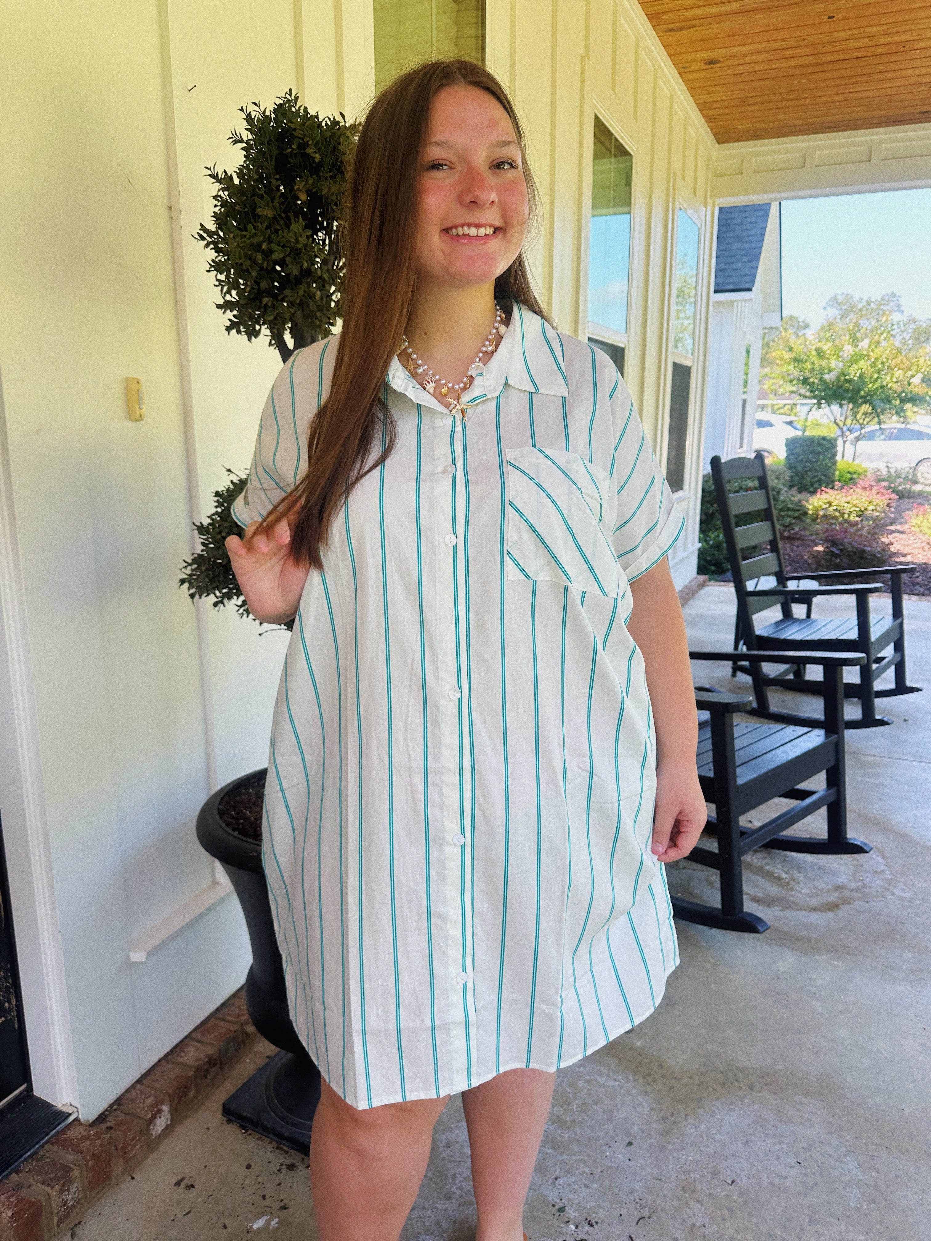 BEST DAY BUTTON DRESS
