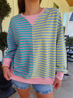 COLORBLOCK STRIPED TOP