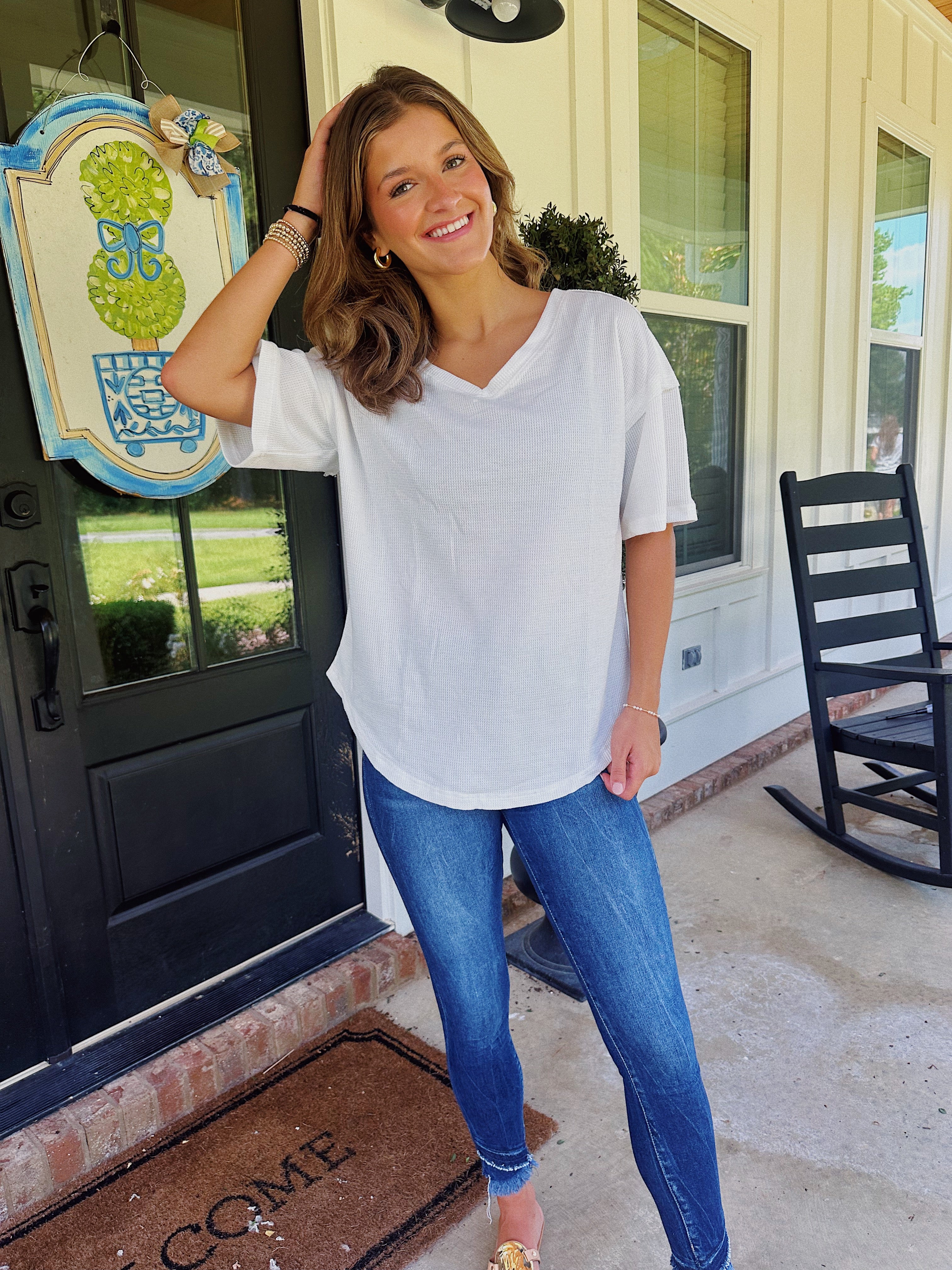 LAZY DAY TOP // WHITE