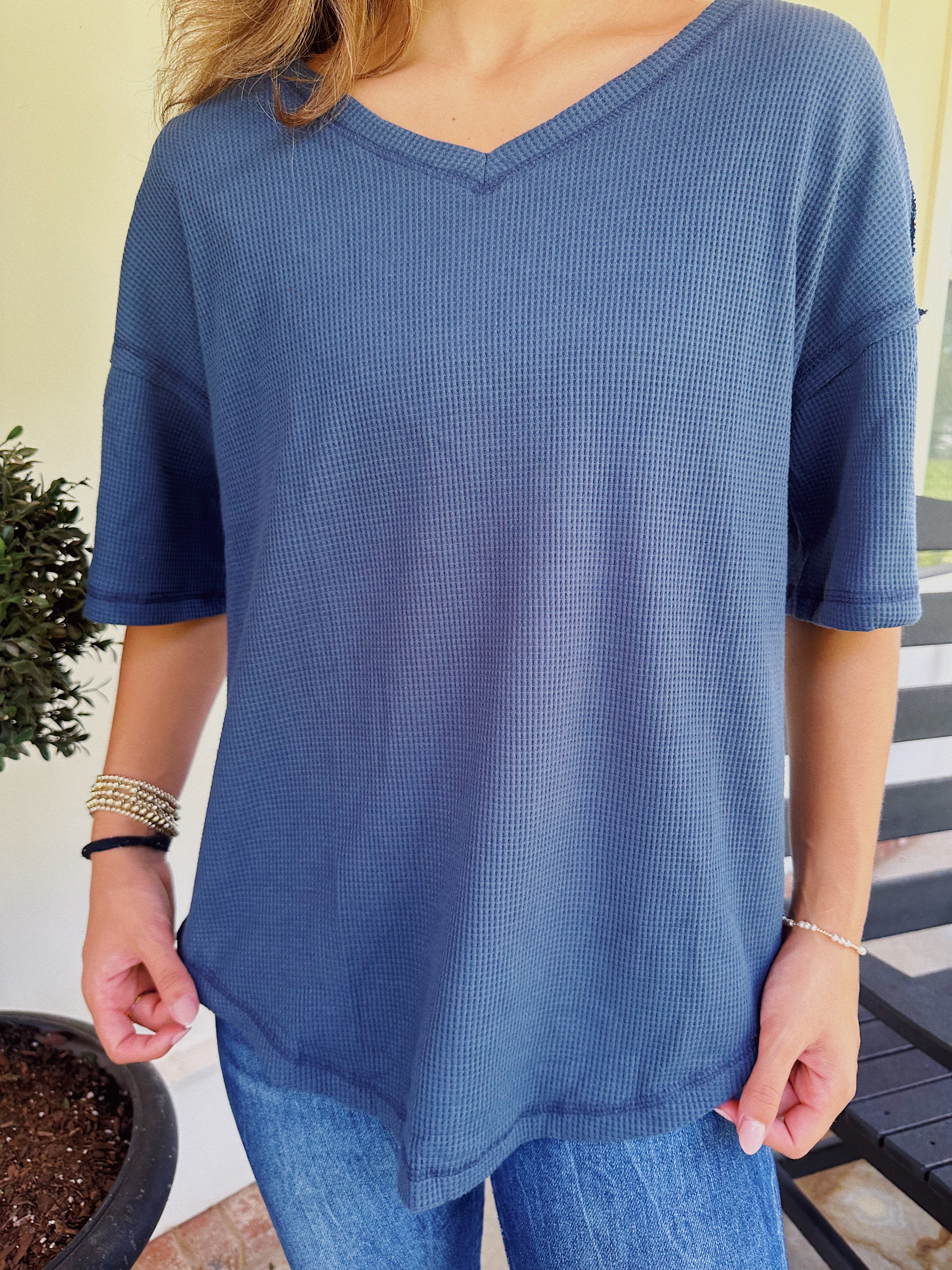 LAZY DAY TOP // NAVY