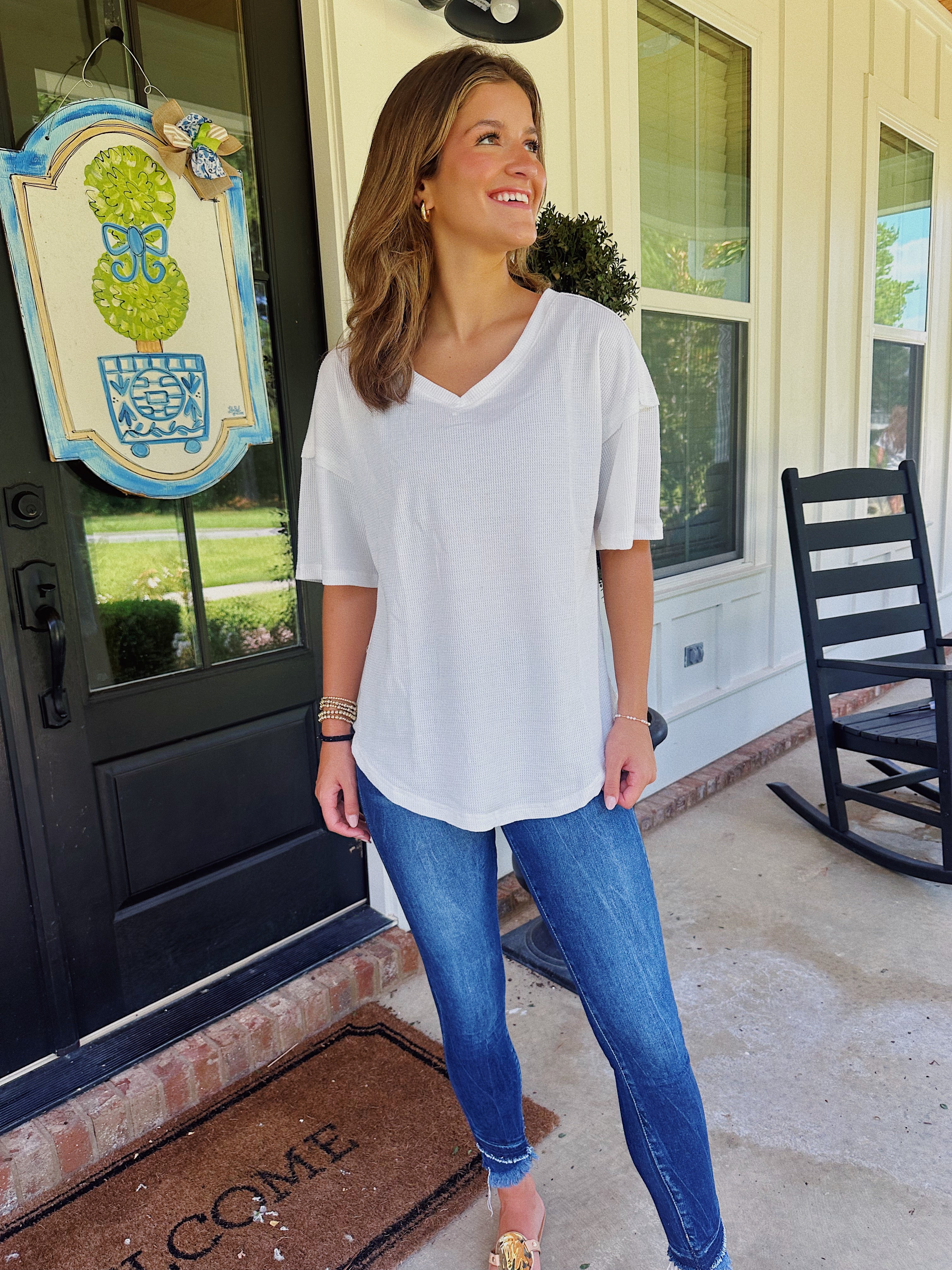 LAZY DAY TOP // WHITE