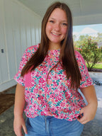 FRIDAY FLORAL TOP
