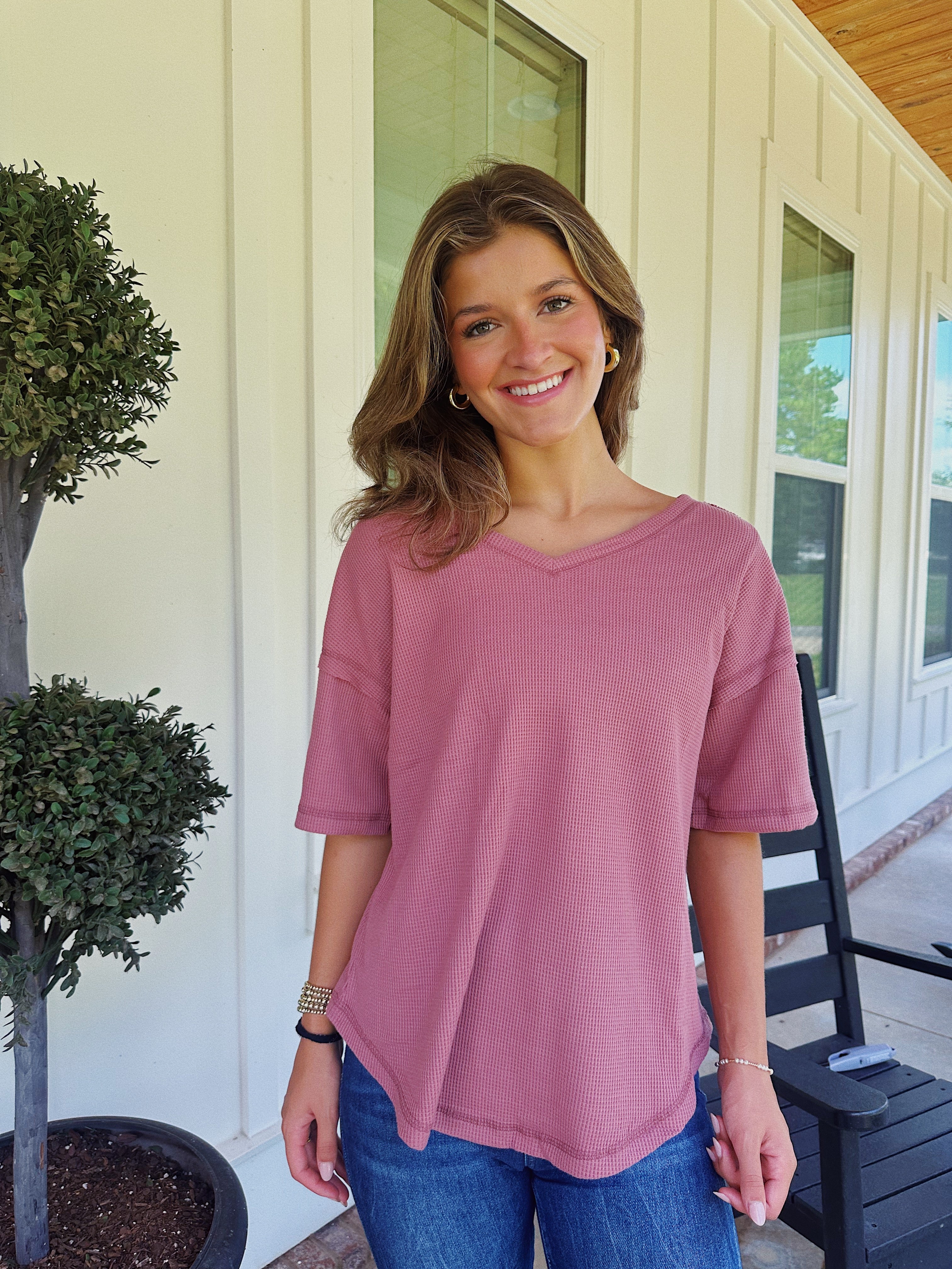 LAZY DAY TOP// PLUM