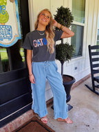 RUFFLE JEANS